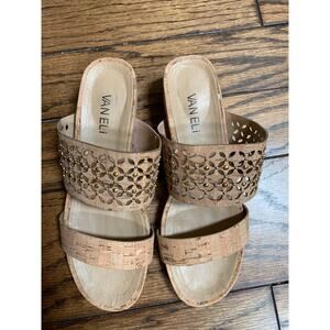 VANELi 6.5 cork sandals - worn once